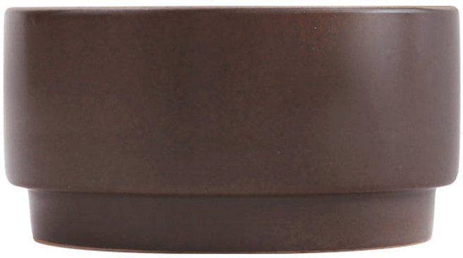 [에라토] 옳음 도자기 한식 신혼부부 그릇 대접 국그릇 볼 13.5cm, 브라운, 1개