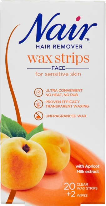 네어 민감성용 얼굴 제모 왁스스트립 20p + 피니싱티슈 2p, 1개 - 쿠팡
