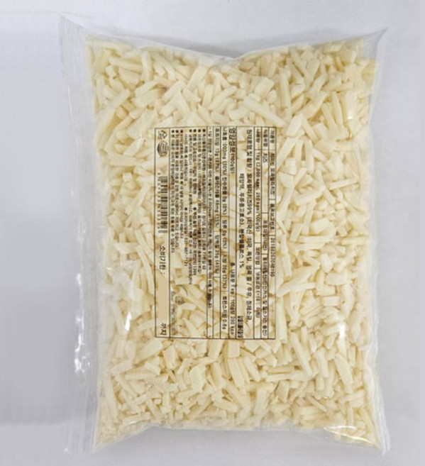 모짜렐라 치즈 1kg 냉동 자연 99% 슈레드 피자 치즈 업소용 소포장, 모짜렐라 슈레드 치즈 1kg(냉동), 1개