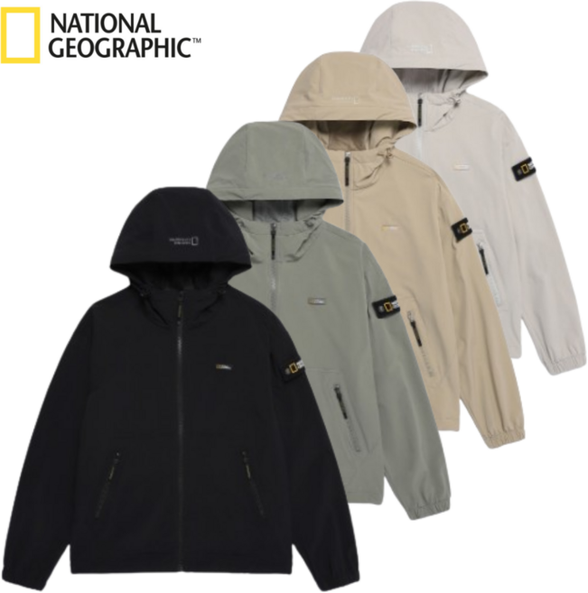 [백화점발송] 내셔널지오그래픽 남녀공용 바람막이 등산 트래킹 하이킹 워킹 캠핑 조깅 러닝 데일리 자켓