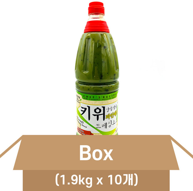 미담채 키위 파인애플 드레싱 소스 1.9kg X10개 샐러드소스, 10개