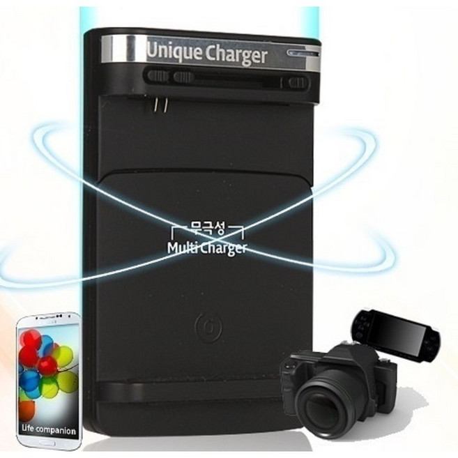 만능 Digital Camera 배터리 충전기 무극성 프리 충전전압 소니 캐논 카메라 등 단종된 카메라 배터리 충전 각형배터리 충전기, BLACK, 10개