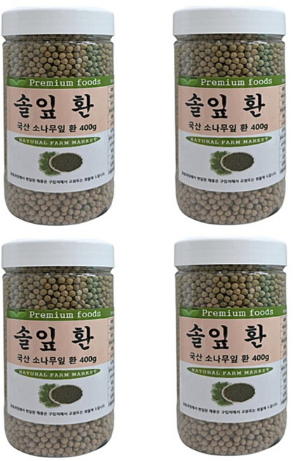 국산 솔잎환, 4개, 400g