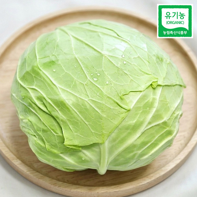 국내산 울팜 프리미엄 유기농 양배추, 3개, 1kg