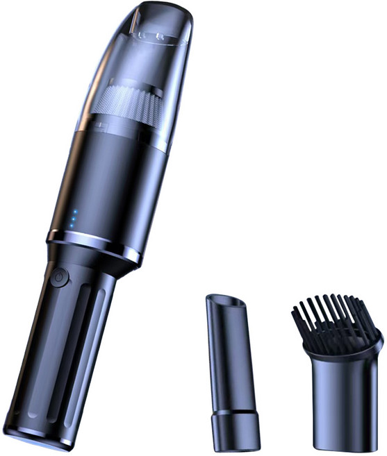 차량용청소기 무선 대흡인력 휴대용 소형 청소기 집에서 자동차와겸용, 검은색