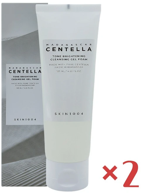 스킨1004 마다가스카르 센텔라 톤 브라이트닝 클렌징 젤 폼 125ml 1개, 2개 - 쿠팡
