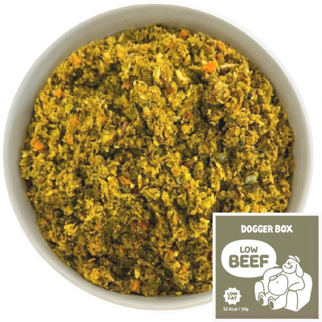 강아지 화식 사료 토핑 저단저지 도거박스, 10개, 50g, 소 - 쿠팡