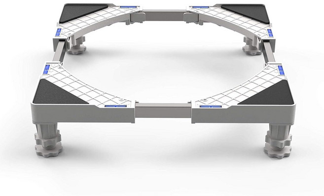 모칸도 세탁기 받침대 4다리 건조기 냉장고용 조절식 다기능 베이스 홀더 다용도 높이 조절 강화, 1개