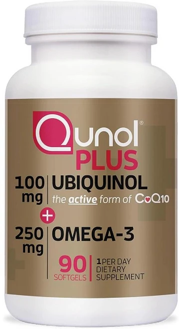 쿠놀 플러스 유비퀴놀 오메가3 함유 Plus Ubiquinol with Omega3 90정, 1개 - 쿠팡
