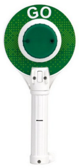 캐스비 플레이 교통 신호봉, 혼합색상, 2개