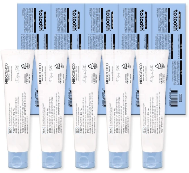 약국전용 천연 무불소 키즈 어린이치약, 5개, 70g - 쿠팡