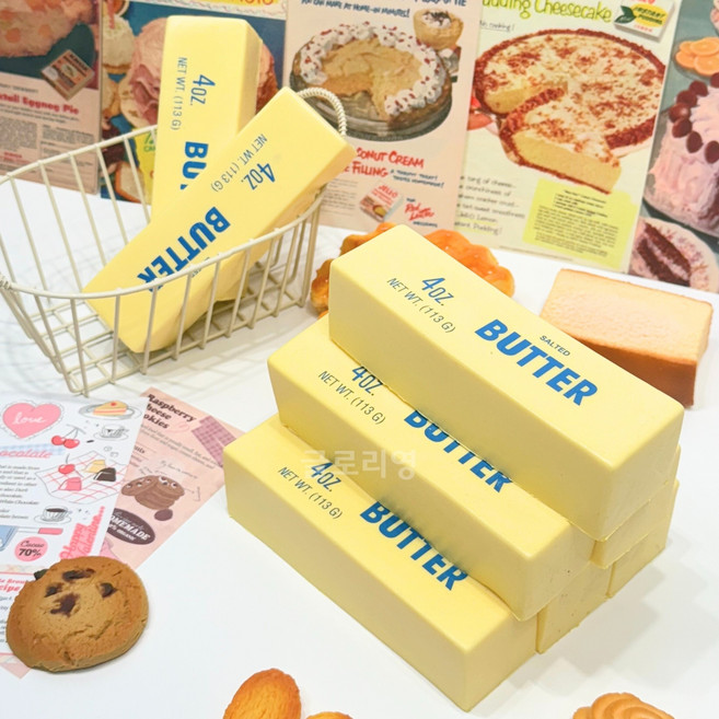 버터스퀴시 쫀득이 버터 스틱 말랑이 스트레스 완화 힐링아이템, 1개, 52g, 버터색