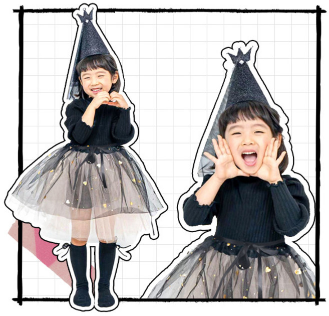 모두스마일 여아 원피스 파티 드레스 할로윈 코스튬 의상