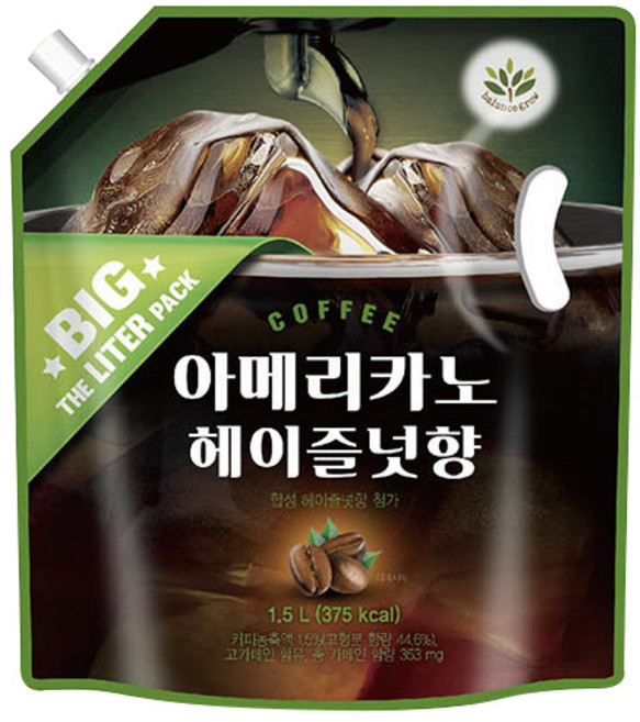 밸런스그로우 아메리카노 헤이즐넛향, 1.5L, 1개