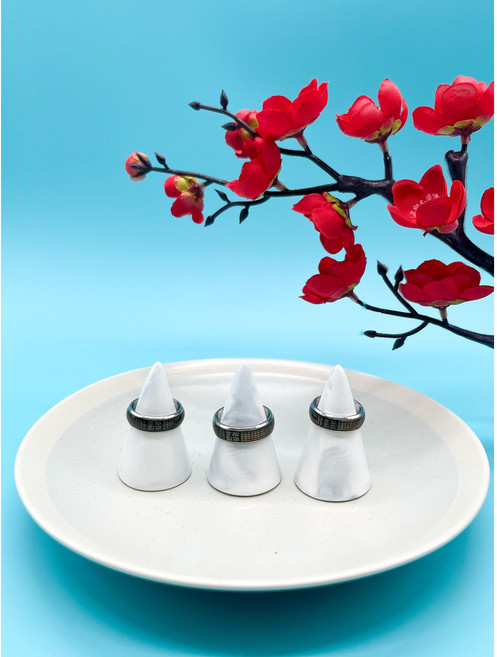 가지와나무 반야심경 변색 행운부적 소원성취 재물부 남녀공용 불교반지