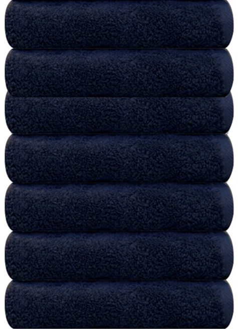 송월타월 라피네 수건 180g 40수 코마사, 다크블루, 7개