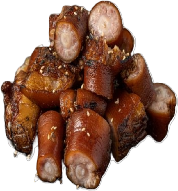 경화시장 방구족발 쫀득쫀득한 불향 캠핑 꼬리족발 국내산 400g, 3개