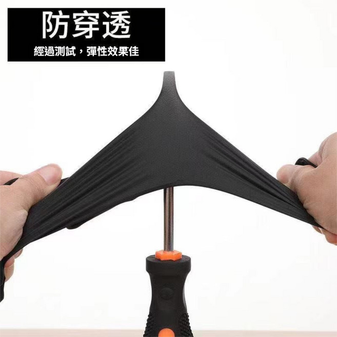 NBR手套(厚款) 耐油止滑 無粉 丁腈手套, 1個, 黑色, M