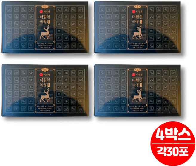 이경제 이경재 더힘찬 뉴질랜드 녹용 추출액 진액 블랙 침향 가시오가피 흑도라지 흑마늘 발효 홍삼 농축액 천궁 황기 성장기 어린이 청소년 노인 부모님, 1.98L, 4박스