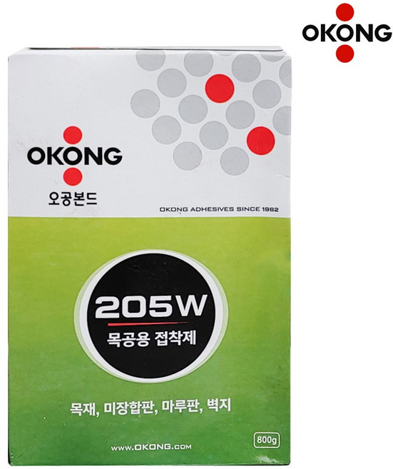 오공본드 친환경 목공용 접착제 205W (1개입), 1개