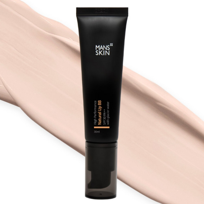 맨즈스킨 내추럴업 BB 남자 톤업 비비 선 크림 옴므 파운데이션 쿨톤 컬러 체인지, 1개