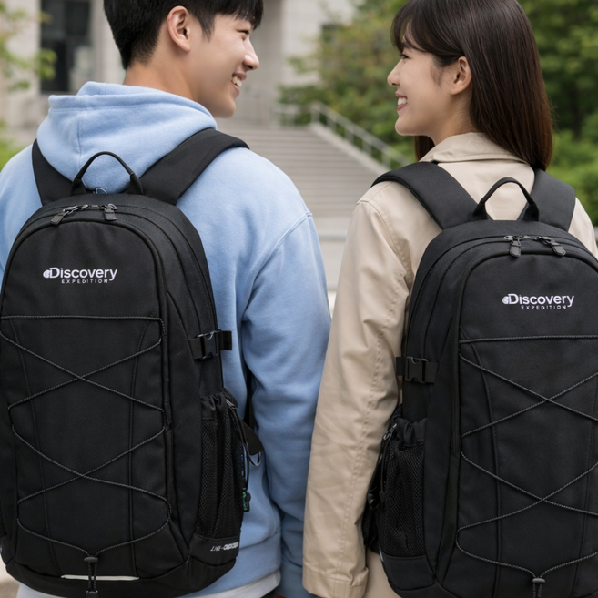 디스커버리 익스페디션 라이크 에어 크레센도 남녀공용 백팩 17.3인치 노트북 수납 방수