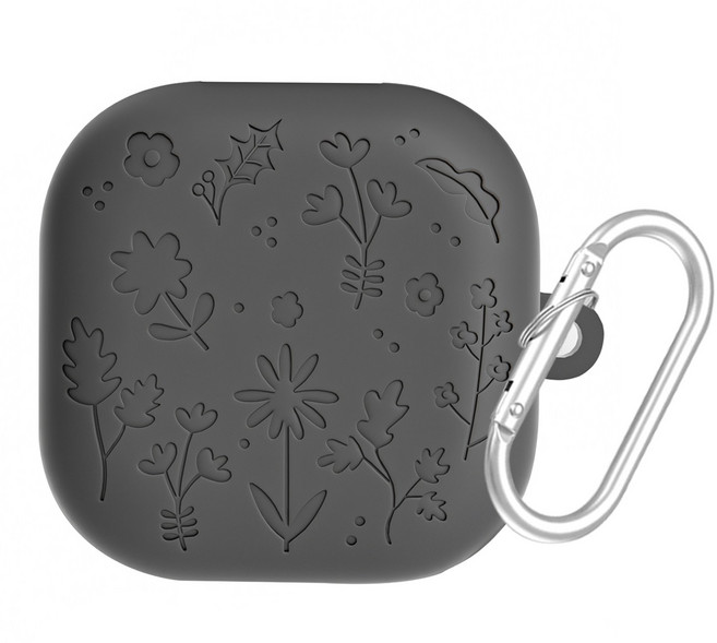 적용 갤럭시 버즈 4 케이스 갤럭시 버즈 4 프로 케이스 BUDS4HX004, 1개, 그레이, 갤럭시 버즈4 프로 / 버즈 4