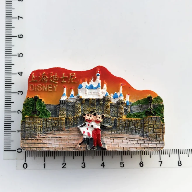 중국 도시 3D 냉장고 자석 관광 기념품 수지 냉장고 자석 스티커 컬렉션 수공예품 선물 홈 인테리어, Yellow, 18 Yellow