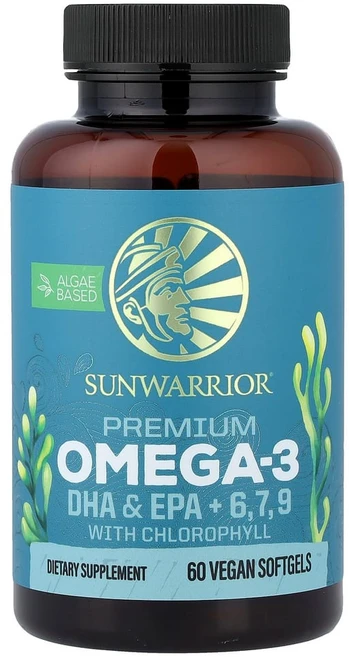 썬워리어 오메가3 채식주의 DHA + EPA 베지 소프트젤 60정, 1개 - 쿠팡