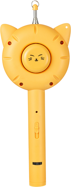 씨엔와우 KC인증 애완동물 낚시대 레이저 LED 털 손질 다기능 장난감 5IN1, 오렌지색 CN-PRO+낚시대, 1세트