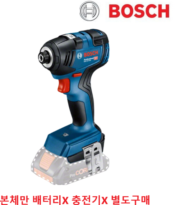 [제이원] 보쉬18V 최신형 충전임팩드라이버 GDR18V-200 본체만, 1개