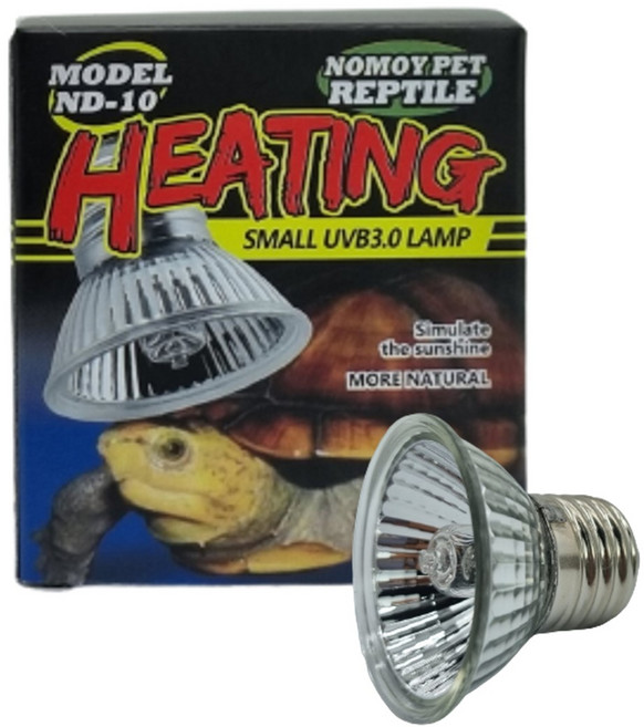 노모이펫 ND-10 파충류&수생거북이 히팅스팟 할로겐램프 UVB 3.0 S 25W, 3개