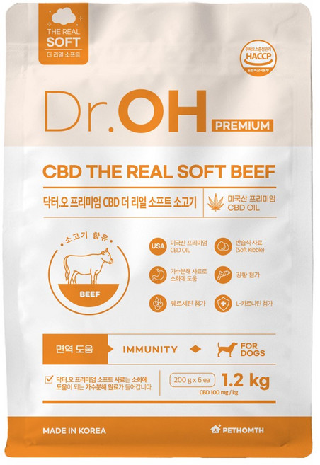 닥터오 프리미엄 위드 햄프씨드 더 리얼 소프트 사료, 1개, 1.2kg, 소