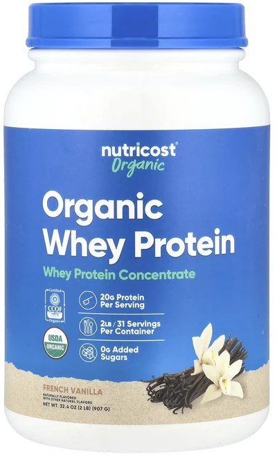 몸관리하세요 겨울입니다 Nutricost 유기농 유청 단백질 프렌치 바닐라 907g(2lb) 특별관리진행, Nutricost유기농유청단백질프렌치바닐라907g2lb, 907g, 1개 - 쿠팡