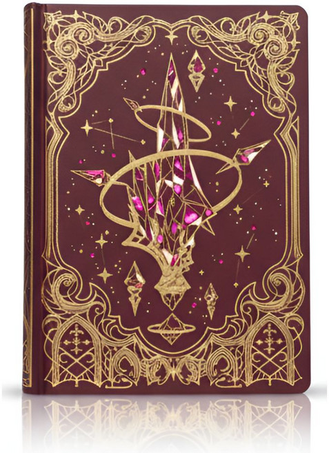 다다베 크리스털 풀컬러 금박 노트 빈티지, 1개, 레드 브라운