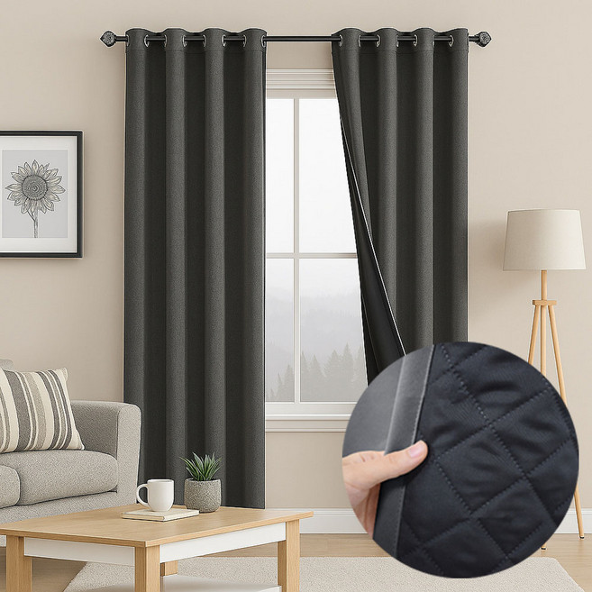 유스몰 바람막이 패딩 방한 커튼 아일렛형