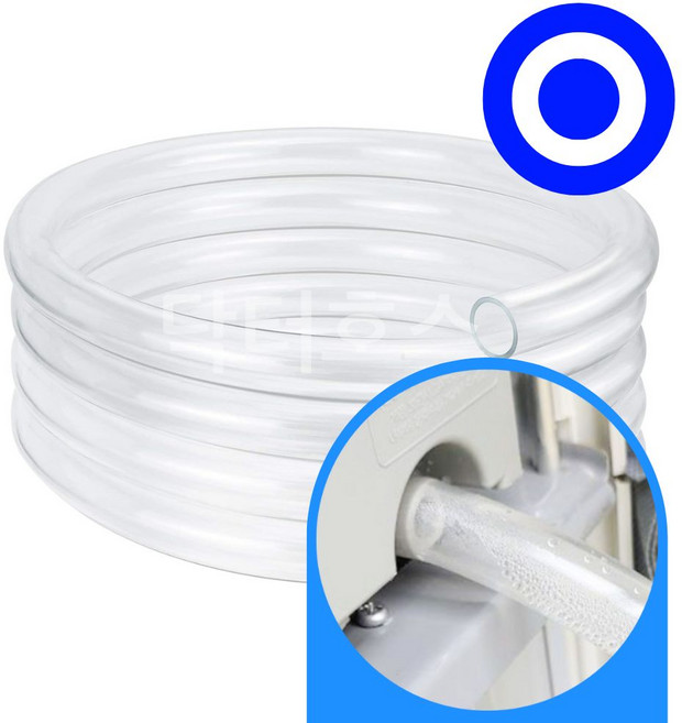 닥터호스 위닉스 창문형 에어컨 EWNH067-MWK 연속 배수 호스 호수 호환, (Q48)6A 위닉스창문에어컨용x1미터, 보증구매안함, 1개