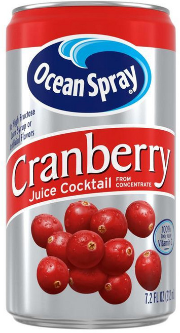 오션스프레이 크랜베리 주스 칵테일 204g 캔