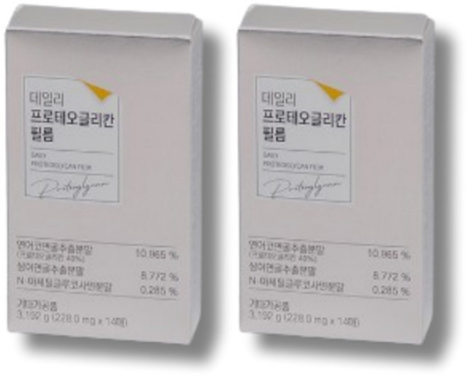 언어코 구강 붕해 입안 입속 혀 위 프리테오글리칸 연어코 연골 프로테오글리칸 콘드로이친 프로테오클리간 필름, 2박스, 14회분