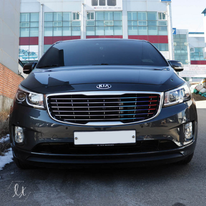 TN 올뉴카니발 호환 그릴 드레스업 간편부착 데칼 스티커, 이탈리아(운전석), 1세트