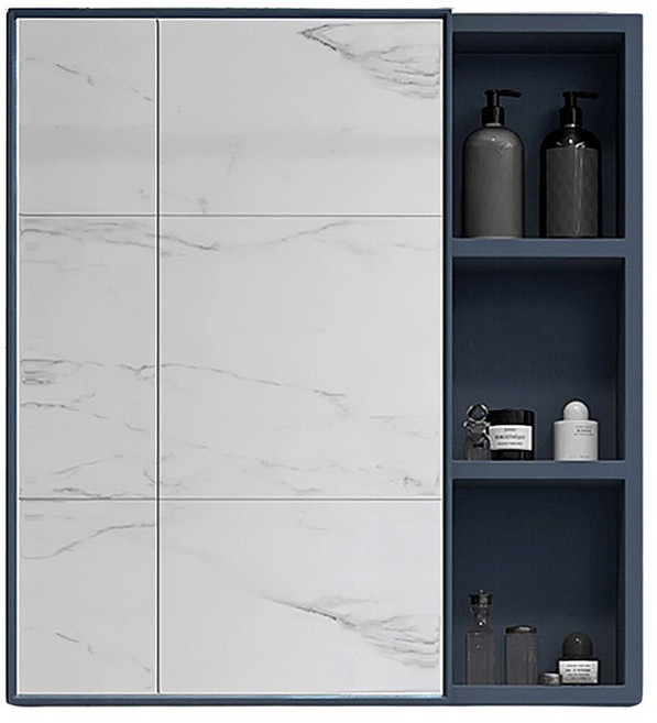 太空鋁浴室鏡櫃 小戶型 墻上收納櫃, 白色, 1個