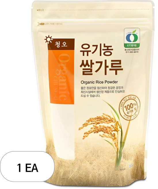 청오건강 유기농 쌀가루, 350g, 1개