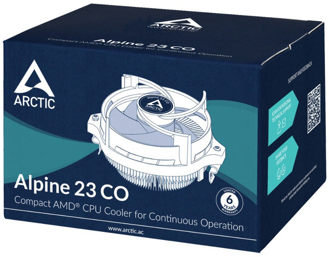 小白的生活工場ARCTIC Alpine 23 CO 雙滾珠AMD專用CPU散熱器, 1個