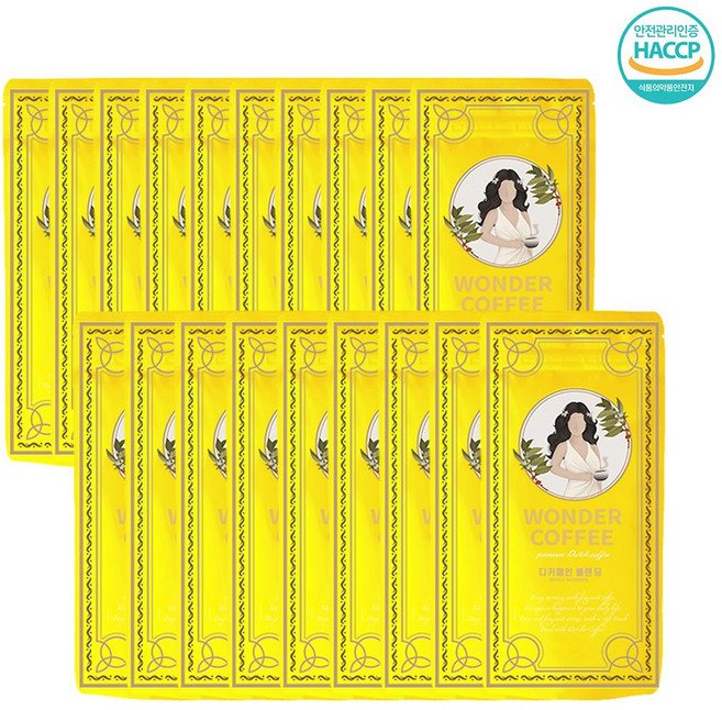 원더 더치커피 디카페인 블렌딩 커피원액 콜드브루, 19개, 1개입, 30ml