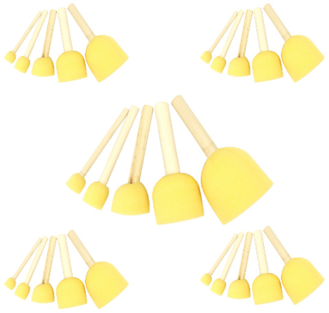 리베르 미술 페인팅 다용도 스펀지 브러쉬 5종세트, 5개