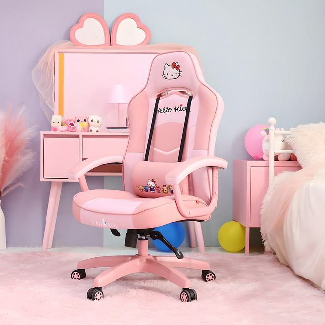 린백 헬로키티 게이밍 의자 LB51KT, 핑크