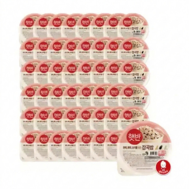 햇반즉석밥 햇반흑미밥210gx8매일잡곡밥210gx8발아현미밥 210Gx8, 24개, 210g