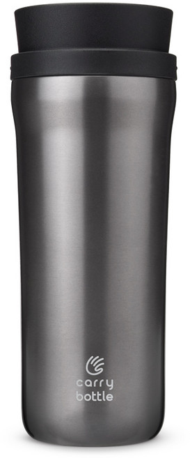 캐리보틀 360 시그니처 보온 보냉 병 스텐 텀블러 450ml 캠핑 컵 원터치, 그라파이트, 360ml