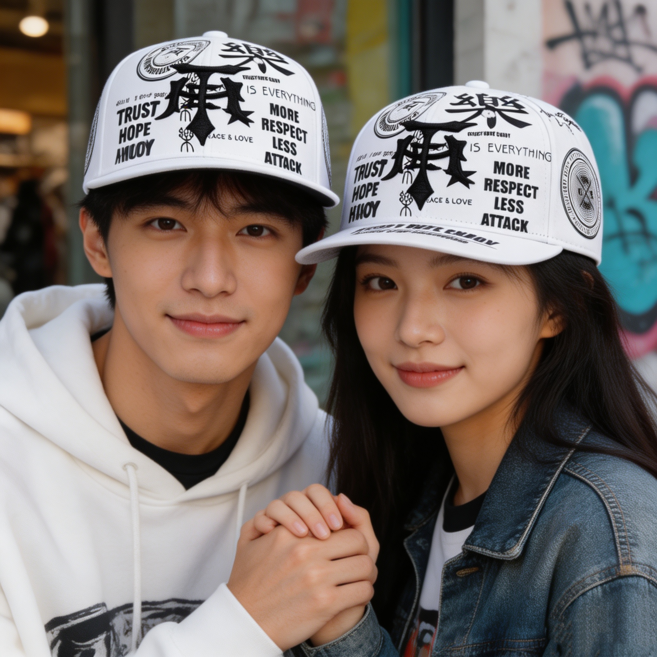 코어루크리에이티브 심플 남성 여성 힙합모자 스냅백 챙큰모자 대두 빅사이즈 볼캡