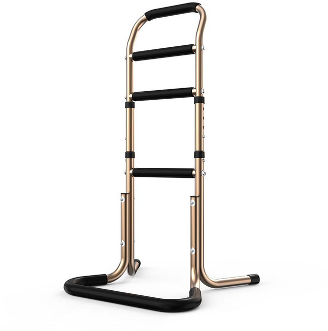 노인 기립 보조기 변기 안전 손잡이 소파 옆 보조 받침대 침대 옆 안전 받침대, 브론즈, 1개